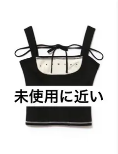 andmary Luca stitch tops black - メルカリ