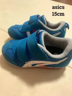 asics スニーカー 15cm 青