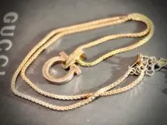 Salvatore Ferragamo ゴールドネックレス