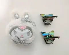 クロミ　ふわふわスノーラビット　シークレットヘアクリップ　サンリオ