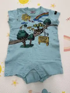 DOUBLE.B 水色ロンパース 70サイズ