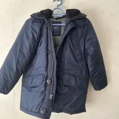 GAP ネイビー 中綿コート ファー付き