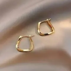 再入荷♡　ゴールド　ピアス　S925　フープ　リング　両耳　ユニセックス