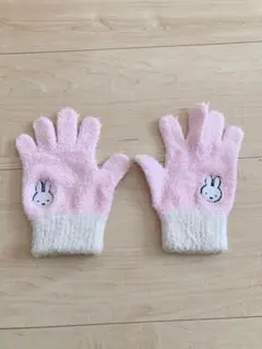 子供服　手袋　ミッフィー　ピンク　冬服