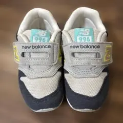 New Balance 996 ベビーシューズ グレー/ネイビー 13センチ