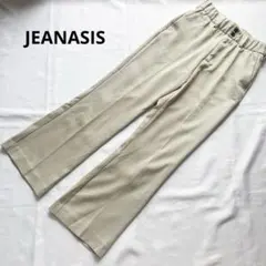 JEANASIS ジーナシス　ハイウエストスリムフレアカラーパンツ　M