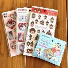 seria ウォーターシール　ベイマックス　101匹　モンチッチ　おはじきシール