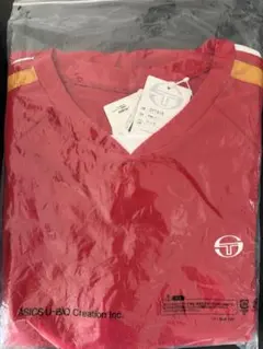 【新品・未使用】Sergio Tacchini 半袖シャツ レッド Oのサムネイル
