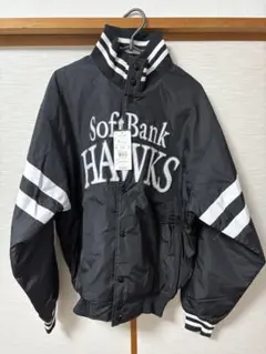 未使用美品【福岡ソフトバンクホークス グラウンドコート ブラック Lサイズ】