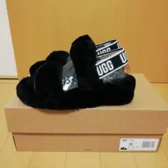 N*様 ☆新品☆ UGG もこもこサンダル フラッフ グレー サイズ7 24cm