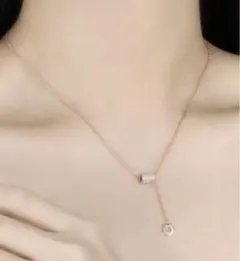 pasurohu ネックレス レディース ピンク18金コーティング　S925