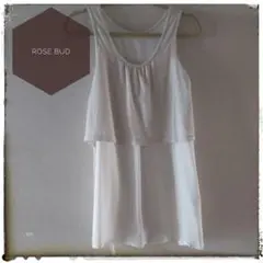 ROSE BUD　ローズバッド　タンクトップ　ノースリーブ　トップス　異素材のサムネイル
