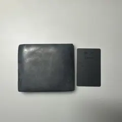 所作(Shosha)レザー 二つ折り財布 ブラックのサムネイル