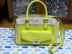 SAZABY 2WAYショルダーバッグ ネオンイエロー