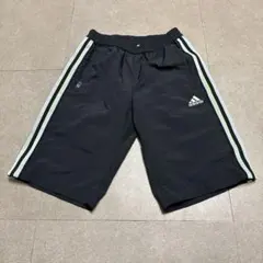 Adidas アディダス　ジャージ　ハーフパンツ　ランニング　黒　シャカシャカのサムネイル