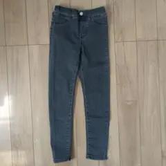 GU スキニージーンズ ブラックデニム120