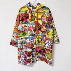 ヒスミニ　総柄パーカー　130　七分袖