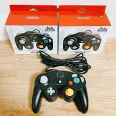 美品【3個セット】任天堂 ゲームキューブ コントローラ スマブラブラック