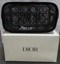 ディオール　メッシュポーチ　ブラック　ノベルティ