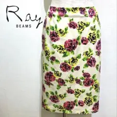 Ray BEAMS 花柄タイトスカート　日本製のサムネイル