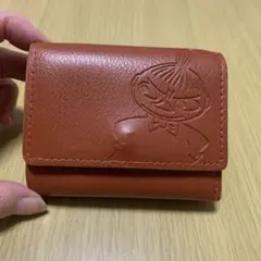 ムーミンキャラクター 三つ折り財布 オレンジ