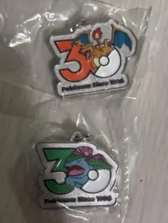 B*e様 ポケモン　30周年 メタルチャームマスコット　リザードン フシギバナ