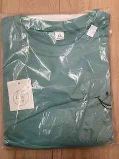 スマイルビッグTシャツ　スマイルプリントTシャツXL グリーン