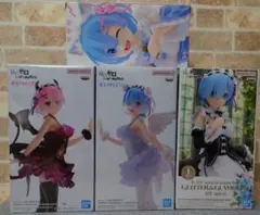 【未開封】Re:ゼロから始める異世界生活 フィギュア 4点セット