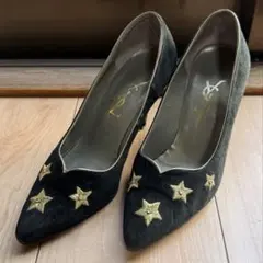 SAINT LAURENT パンプス スター刺繍 ブラック 35のサムネイル
