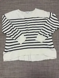 GLOBAL WORK ボーダー長袖ニット S