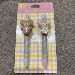 東京ディズニーシー 20周年ダッフィーフレンズ ボールペン 2本セット