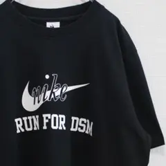 NIKE Lab デカロゴ RUN FOR DSM モノクロカラー 古着Tシャツ