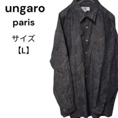 ウンガロ 長袖シャツ ペイズリー柄 総柄 シャツ ungaro サイズL