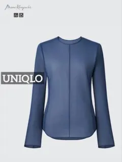 k0958 UNIQLO Mame Kurogouchi シアークルーネックTのサムネイル