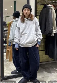 ニコアンド USAコットン裏毛フードパーカー