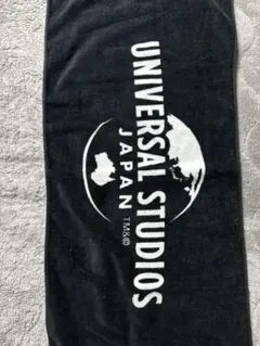 ユニバーサルスタジオジャパン　フェイスタオル　ブラック✖️ホワイト　中古美品