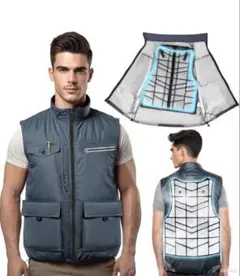 ケ*ク様 冷却ベスト 新品未使用 XLサイズ 瞬間冷却PCM冷感素材 最大6時間