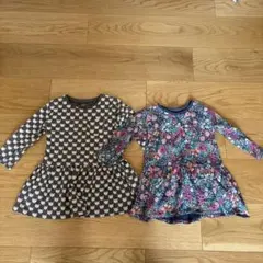 90★NEXT長袖ワンピース2着セット