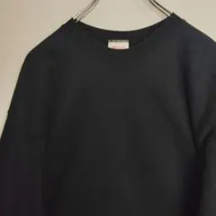 o*e様 ヘインズ スウェット トレーナー 無地スウェット 裏起毛 ブラック メ