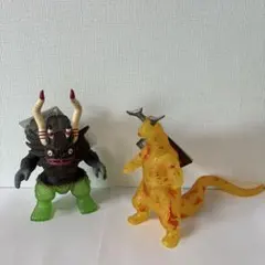 当時もの タカトク メガロマン ゴラン 2体セット ソフビ 昭和レトロ 