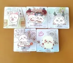 ちいかわ アクリルシーンクリップ5個セット　ラッコ　モモンガ　カニちゃん　あのこ