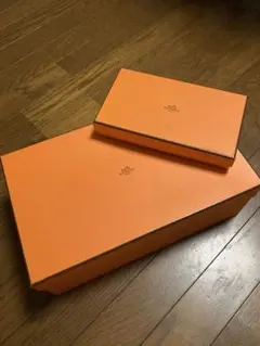 HERMÈS ギフト箱 2個セット オレンジ