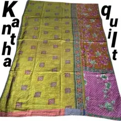 インド カンタキルト ラリーキルト 生地 マルチカバー