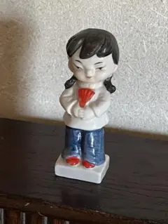 中国少女 チャイナガール 瀬戸ノベルティ 陶器 人形 里帰りフィギュリン 昭和