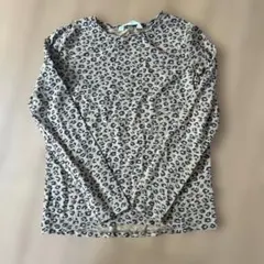 H&M 140cmヒョウ柄 長袖カットソー ベージュ レオパード