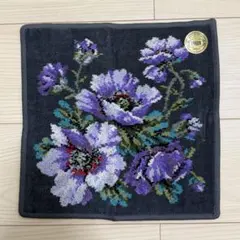 FEILER 花柄ハンカチ グレー