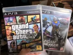 [動作確認済み] PS3 ゲームセット GTA V & ガンダムブレイカー