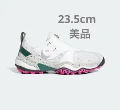ゴルフシューズ(女性用) ホワイト/グレー ピンク グリーン 23.5cmのサムネイル