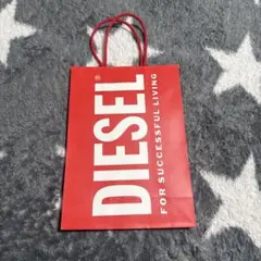 松*様 DIESEL 赤 ショッピングバッグ　1枚