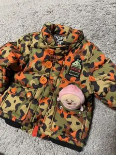 使用感、記名あり⭐︎PARTY PARTY ⭐︎迷彩柄ダウンジャケット⭐︎80サイズ
